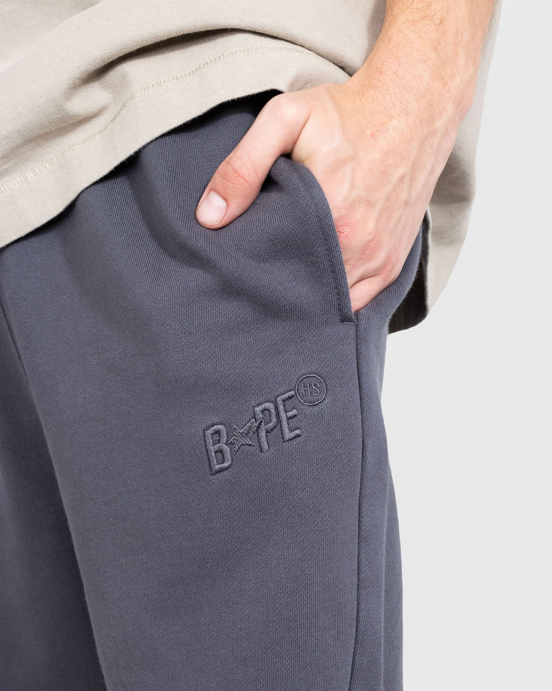 BAPE x Highsnobiety Heavy Washed Sweat Pants Charcoal