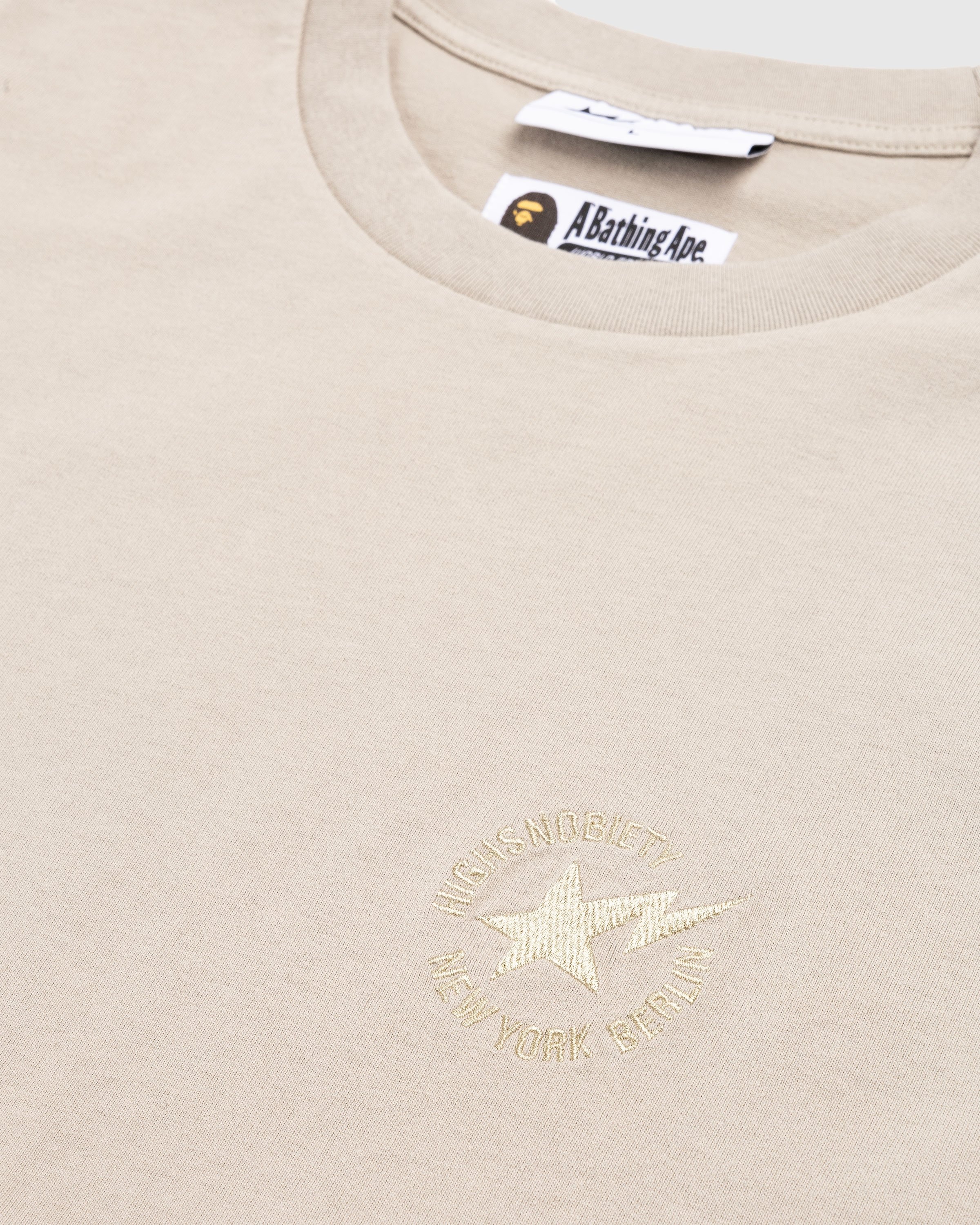BAPE x Highsnobiety – Heavy Washed T-Shirt Beige - T-shirts - Beige - Image 6