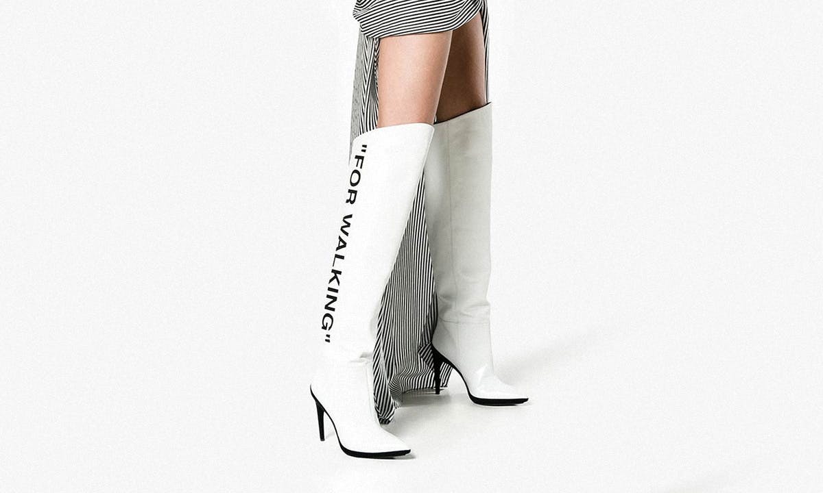 off white for walking pumps
