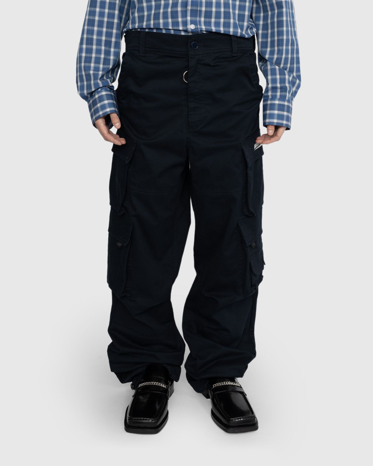 Martine Rose – Pulled Cargo Trouser Navy - Pants - Blue - Image 2