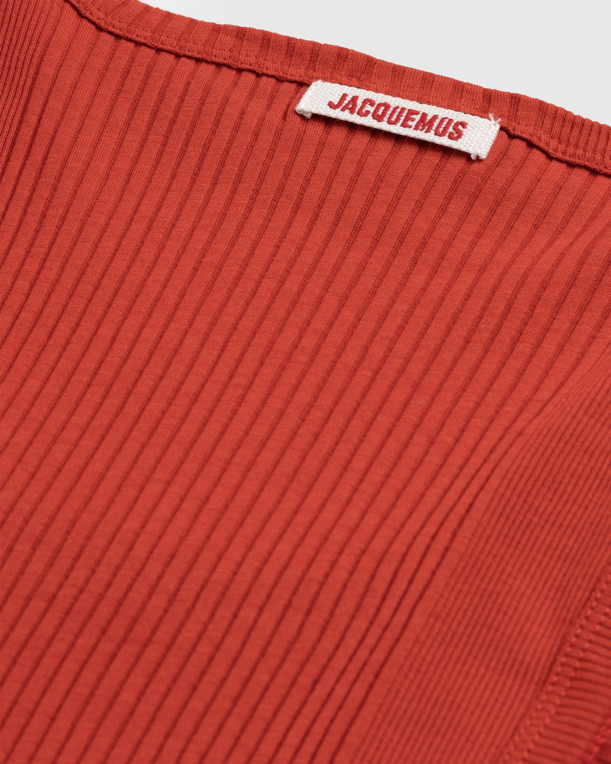 JACQUEMUS – Le Débardeur Caraco Red - Tank Tops - RED - Image 6