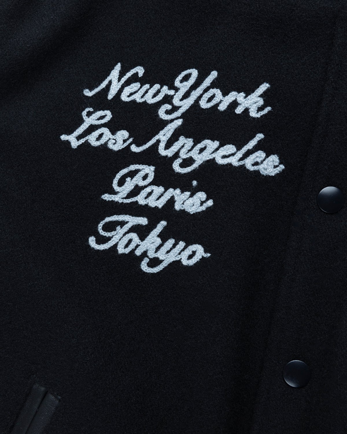 Jacob & Co. x Highsnobiety – Logo Varsity Jacket Black - Outerwear - Black - Image 3