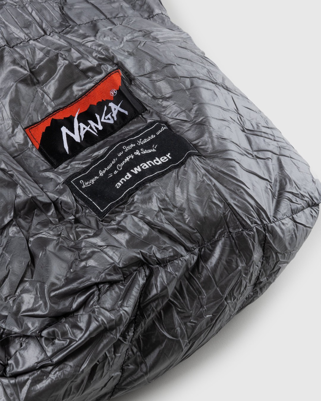 And Wander x Nanga – Down Sleeping Bag Grey - Lifestyle - Grey - Image 4
