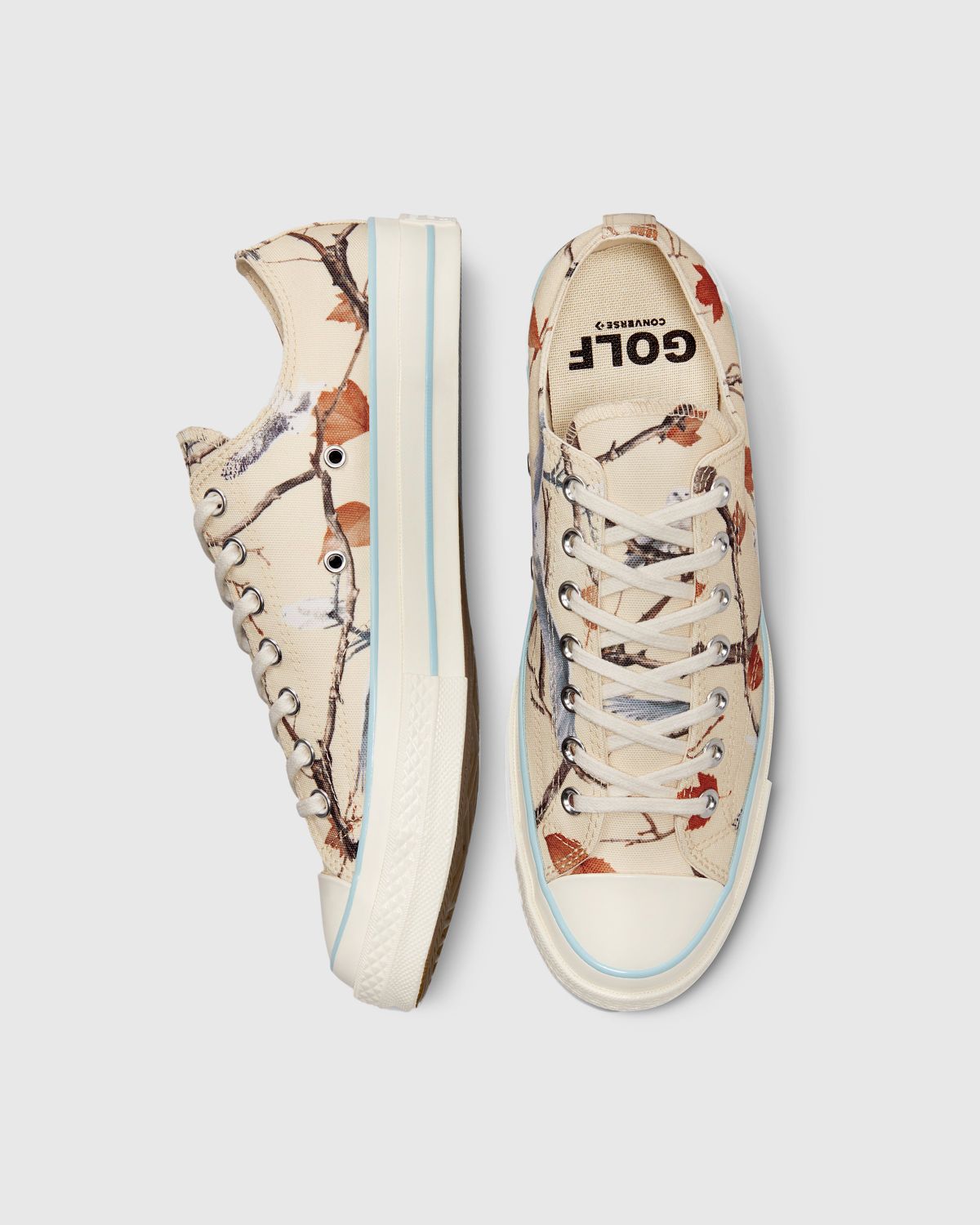 Estacionario Química confiar Converse x Golf Le Fleur – Chuck 70 Ox Owl Camo Egret/Corydalis  Blue/Antique White | Highsnobiety Shop