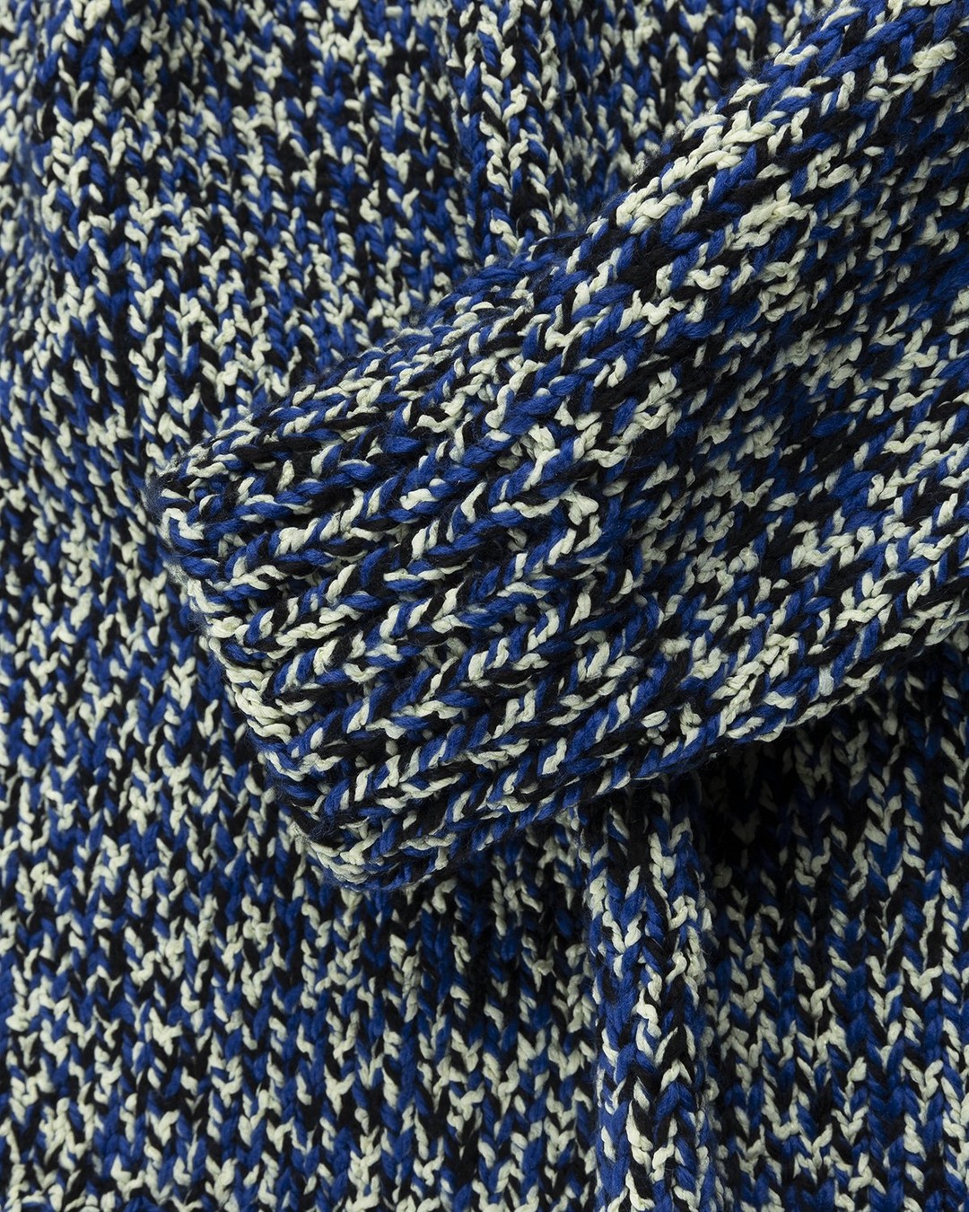 Maison Margiela – Mouliné Crewneck Sweater Blue - Knitwear - Blue - Image 4