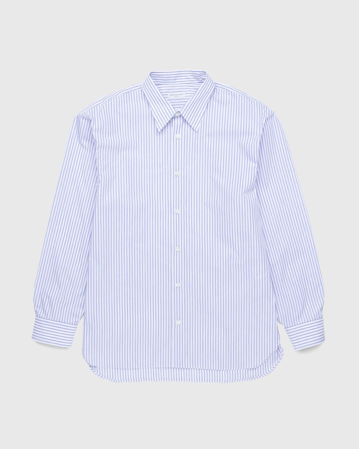Dries van Noten – Croom Shirt Striped White - Longsleeve Shirts - White - Image 1