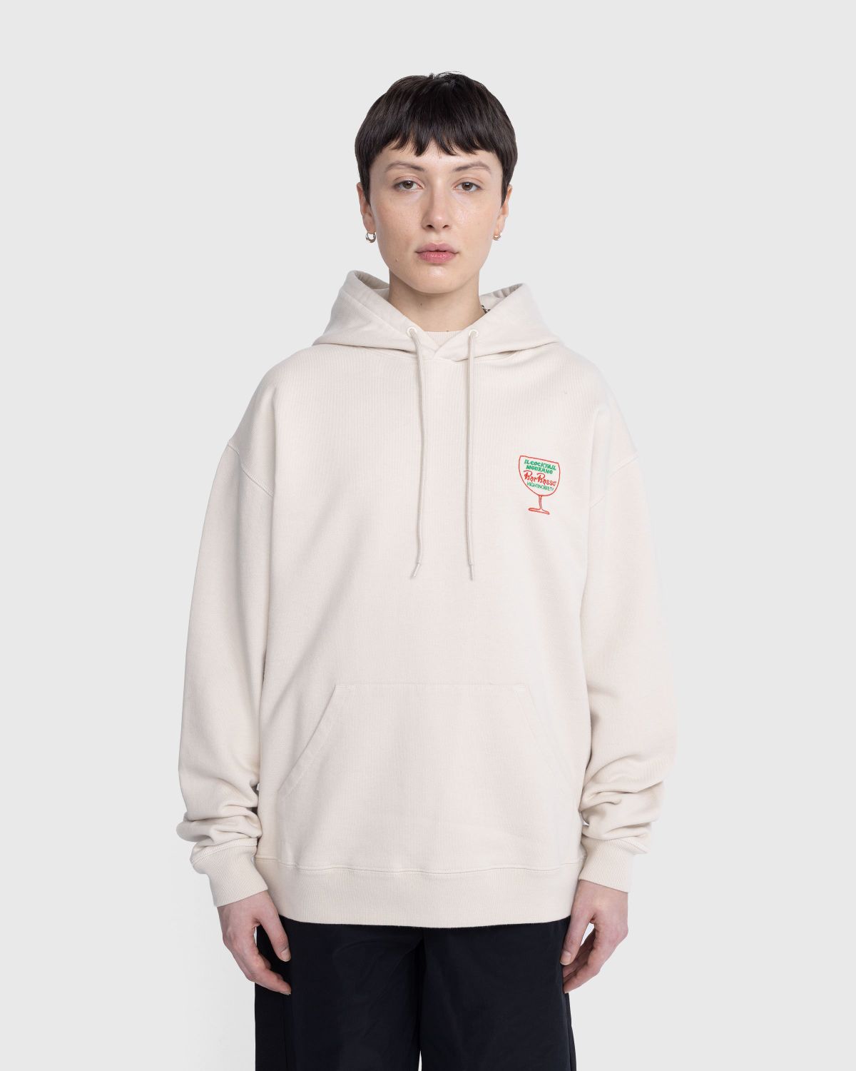 Bar Basso x Highsnobiety – Logo Hoodie Eggshell - Sweats - Beige - Image 3