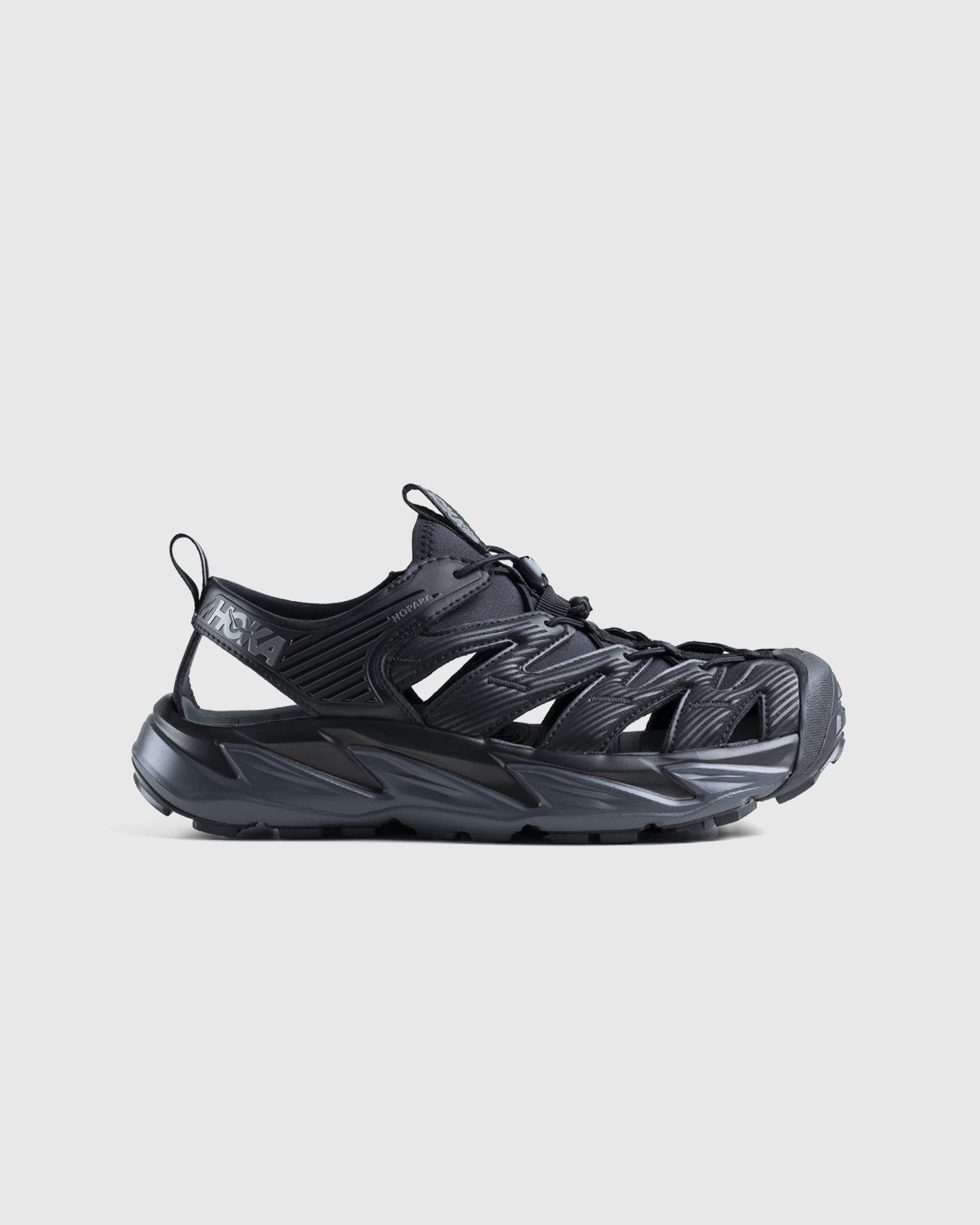 HOKA – Hopara Black/Dark Shadow - Sandals & Slides - Black - Image 1