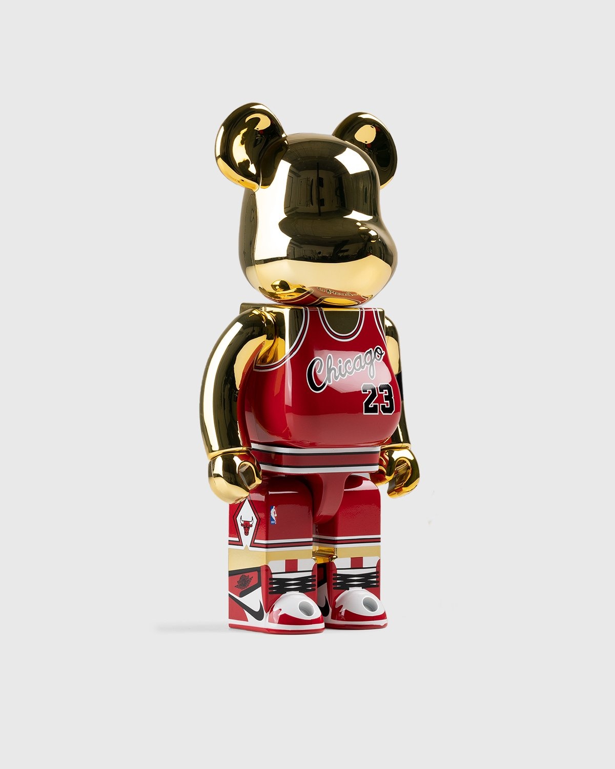 Bearbrick Michael Jordan 1985 Rookie Jersey 1000% Gold Chrome - US