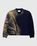 Maison Margiela – Wool V-Neck Sweater Navy - Knitwear - Blue - Image 1