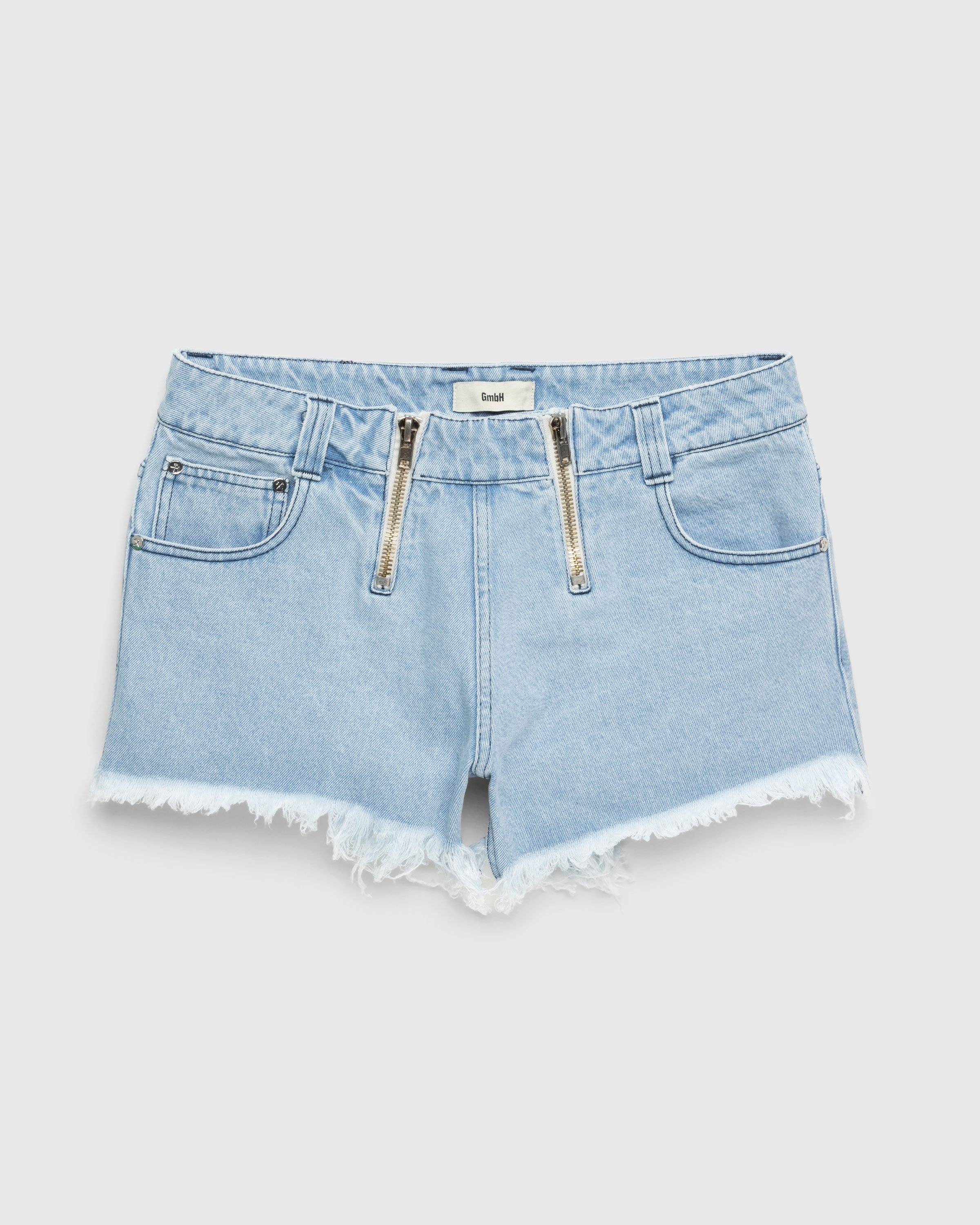 GmbH – Rim Denim Shorts Light Indigo Blue - Shorts - Blue - Image 1