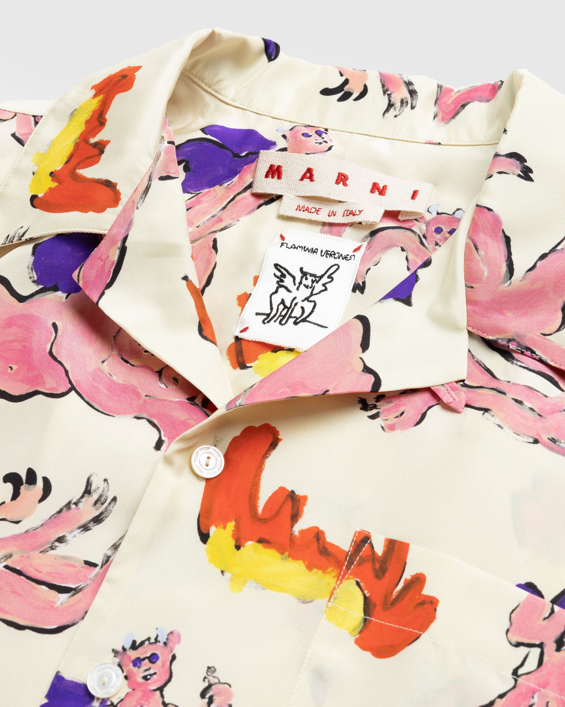 Marni – Printed Silk Button-Up Shirt Multi - Shirts - Multi - Image 6