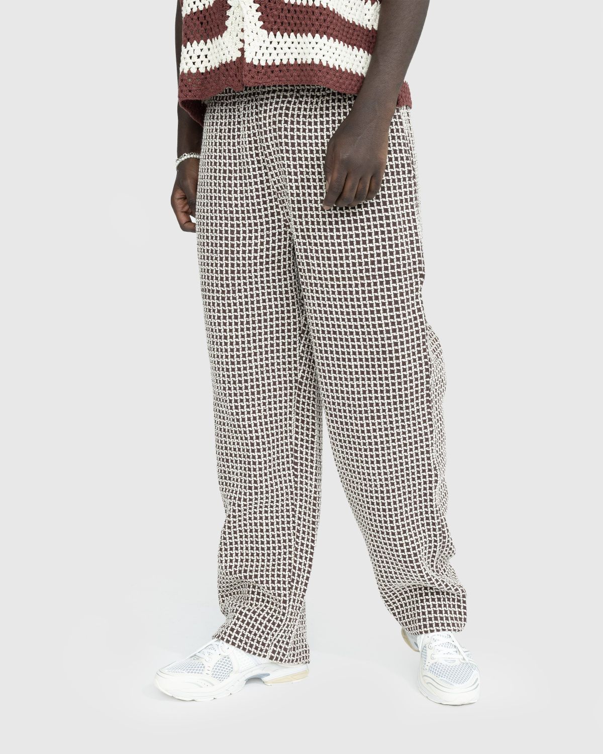 bode – Duo Waffle Pant Brown - Pants - Brown - Image 2