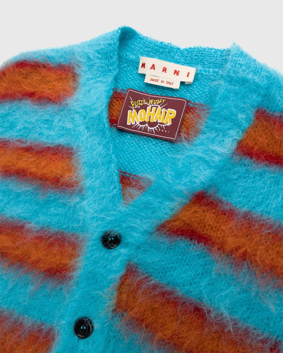 Marni – Striped Mohair Cardigan Multi - Knitwear - Multi - Image 6