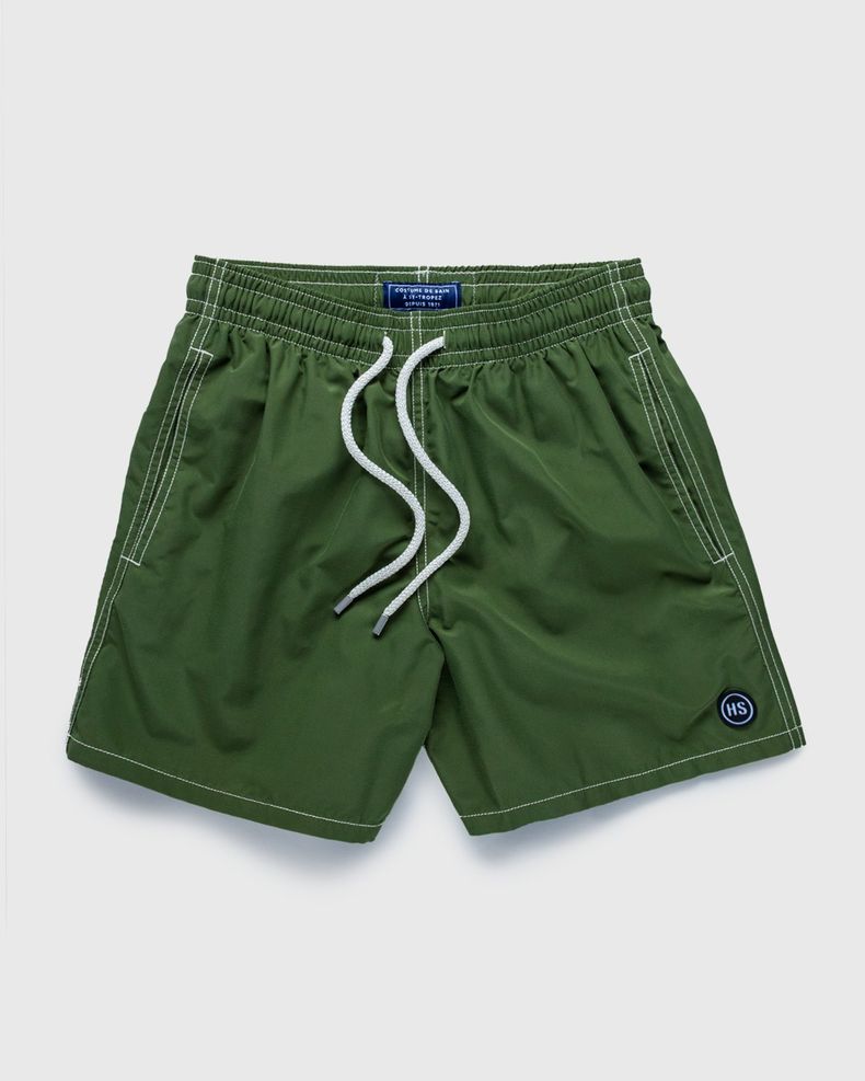 Vilebrequin x Highsnobiety – Logo Shorts Green | Highsnobiety Shop