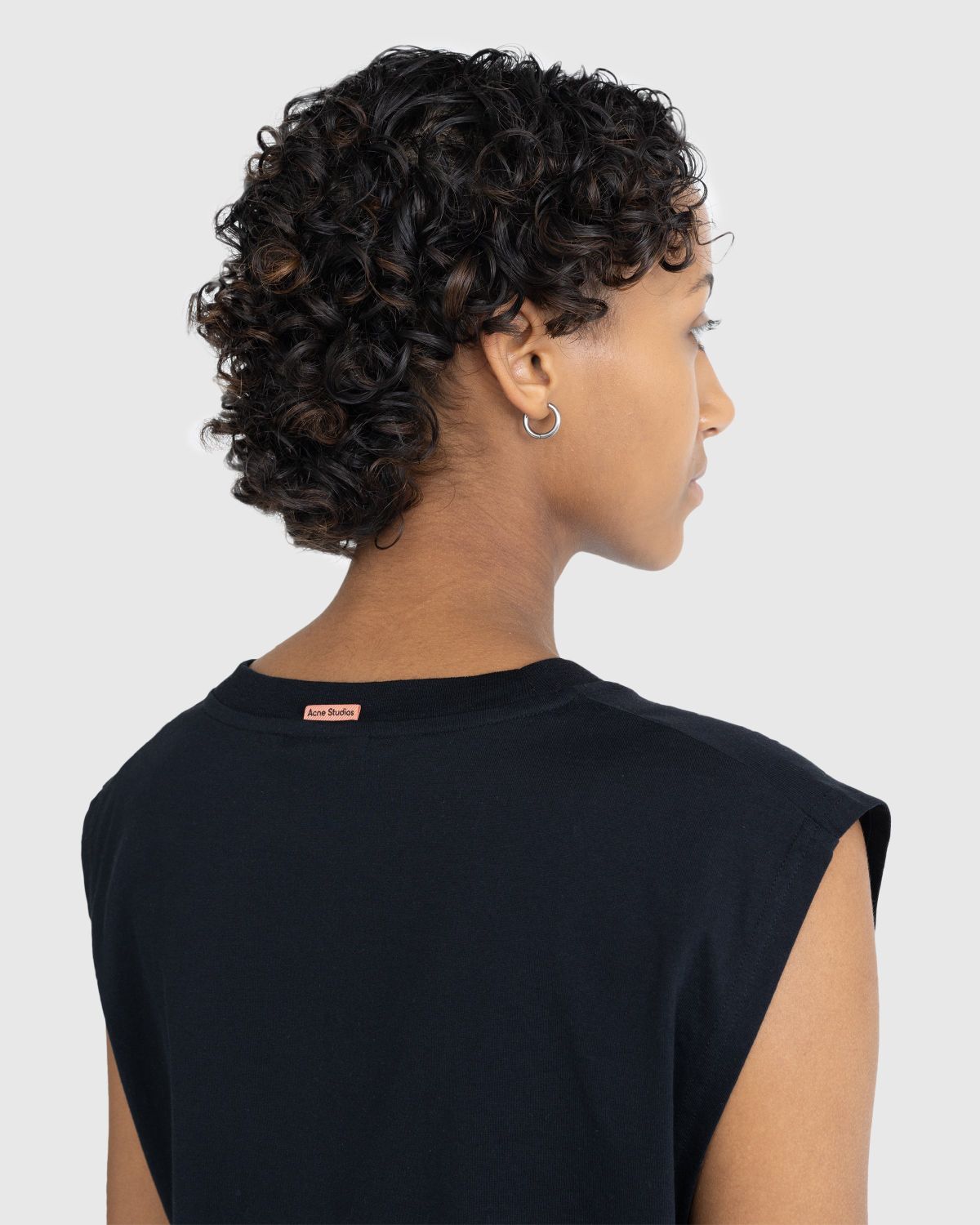 Acne Studios – Cotton Tank Top Black - Tank Tops - Black - Image 5