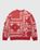 Highsnobiety – Bandana Alpaca Sweater Red - Crewnecks - Red - Image 2