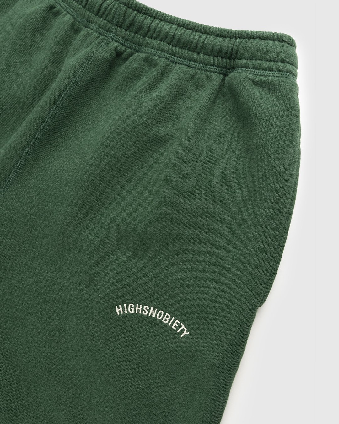 Highsnobiety – Logo Fleece Staples Pants Campus Green - Pants - Green - Image 4