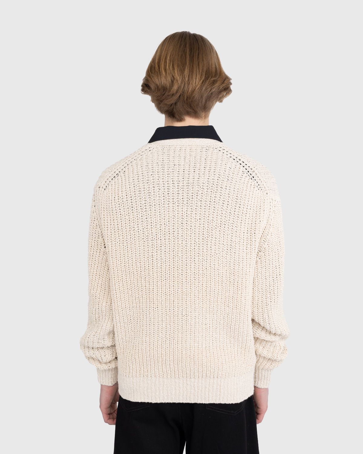 Lemaire – Chunky Cardigan - Knitwear - Beige - Image 3