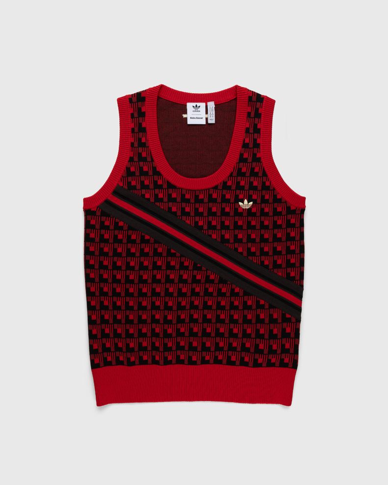 adidas x Wales Bonner – WB Knit Vest Scarlet/Black