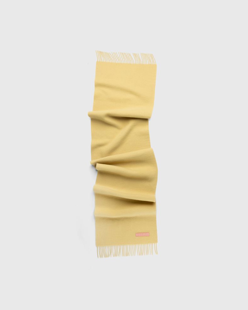 Acne Studios – Wool Fringe Scarf Yellow