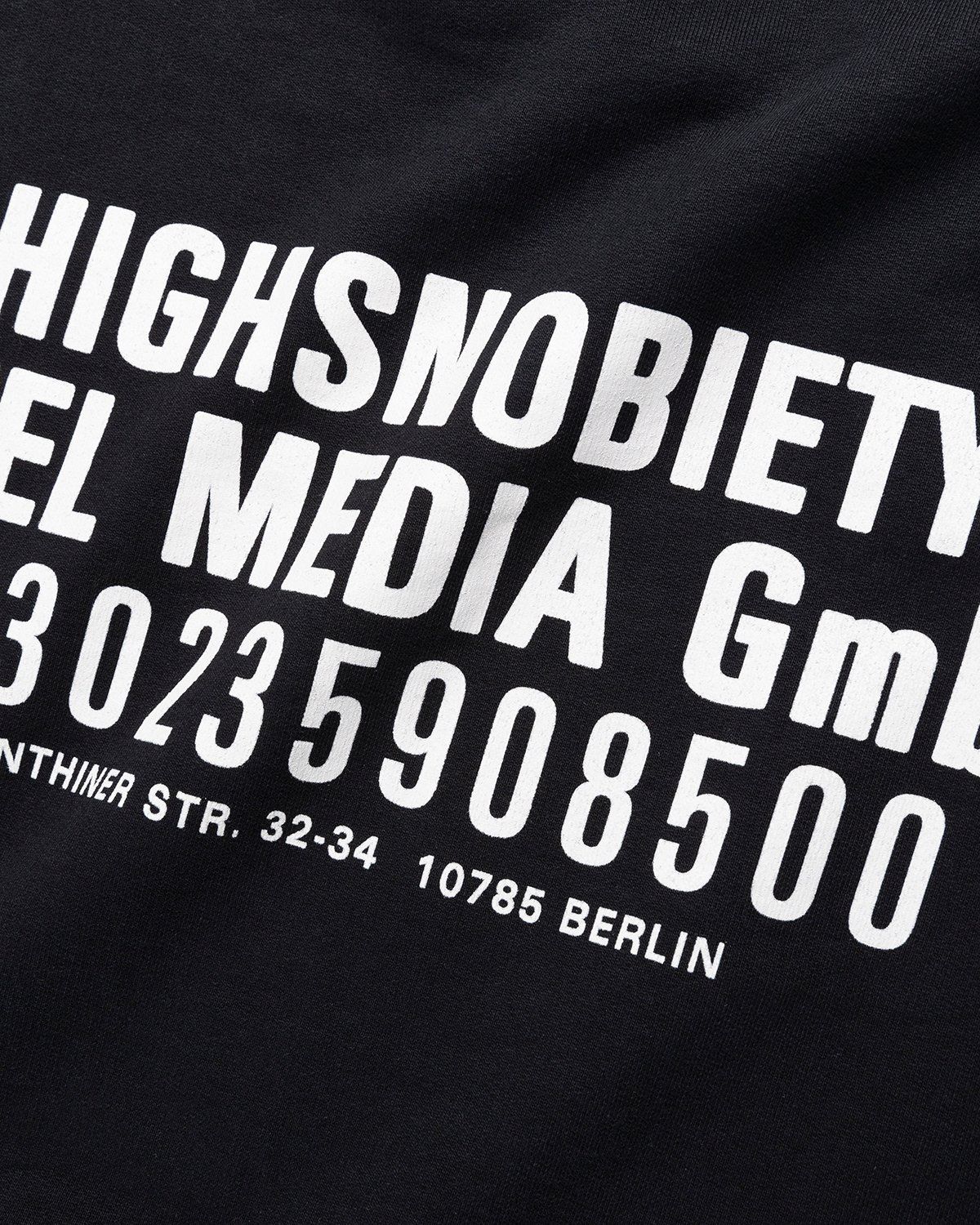 Highsnobiety – Titel Media GmbH Hoodie Black - Image 3