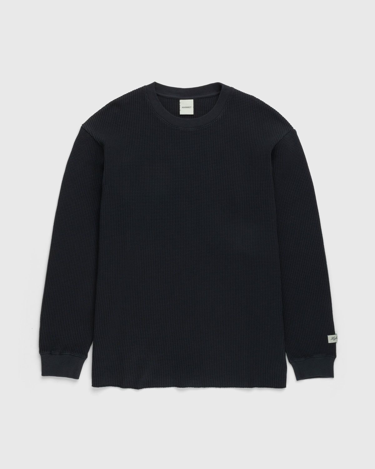 Highsnobiety – Thermal Crew Black - Sweats - Black - Image 1
