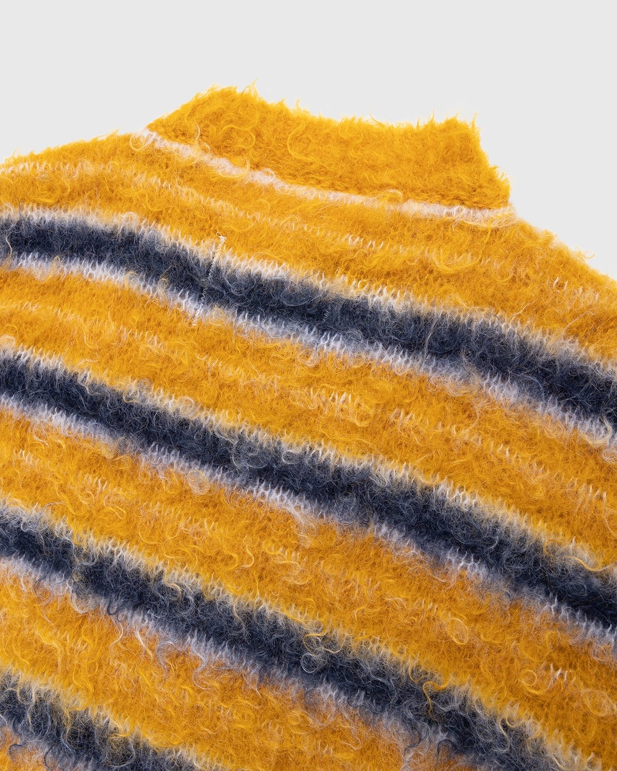Marni – Striped Mohair Sweater Sunflower - Knitwear - Yellow - Image 3