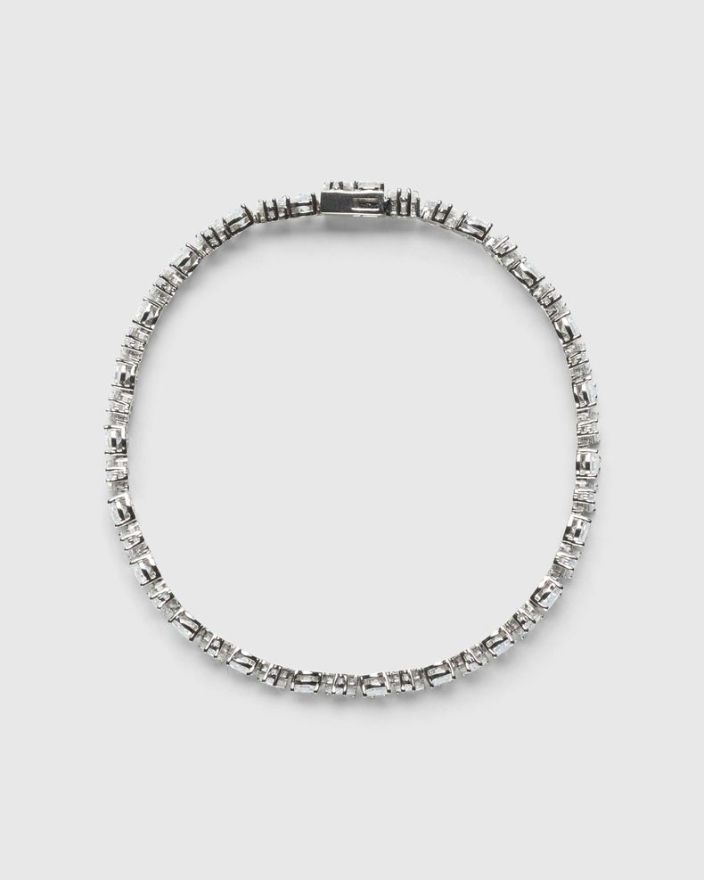 Tennis Bracelet Silver/White