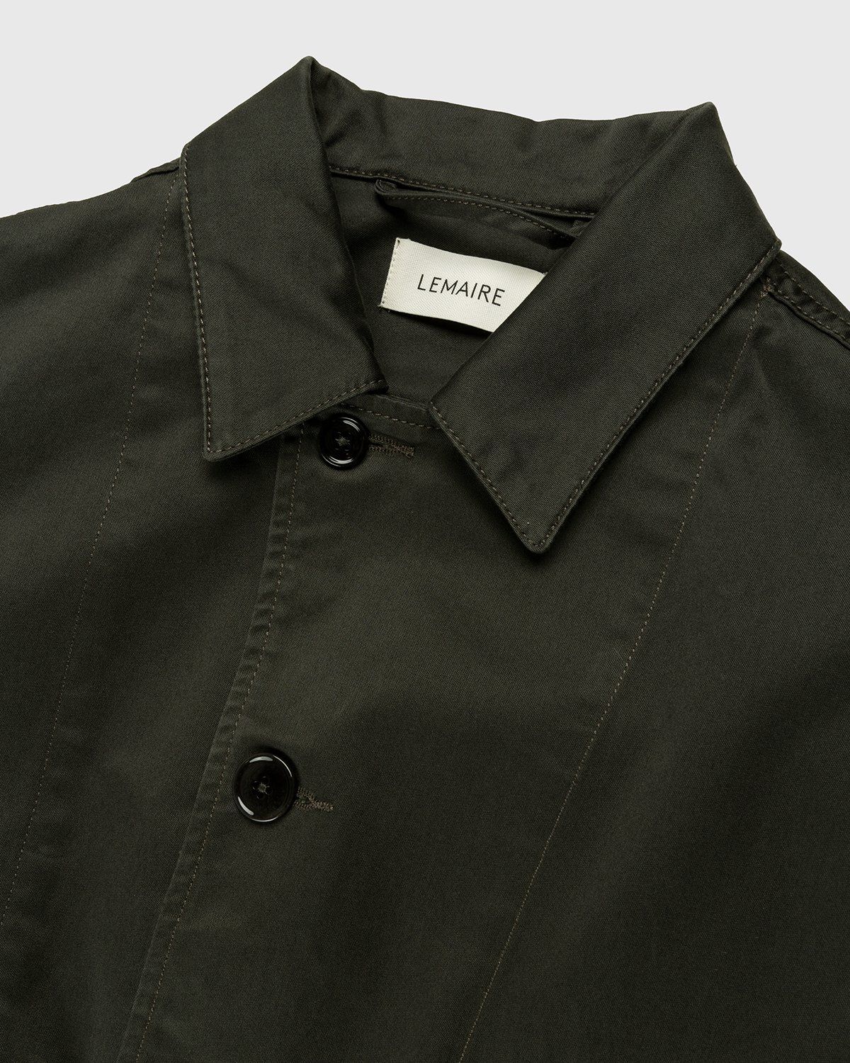 Lemaire – Boxy Blouson Dark Slate Green - Outerwear - Grey - Image 5