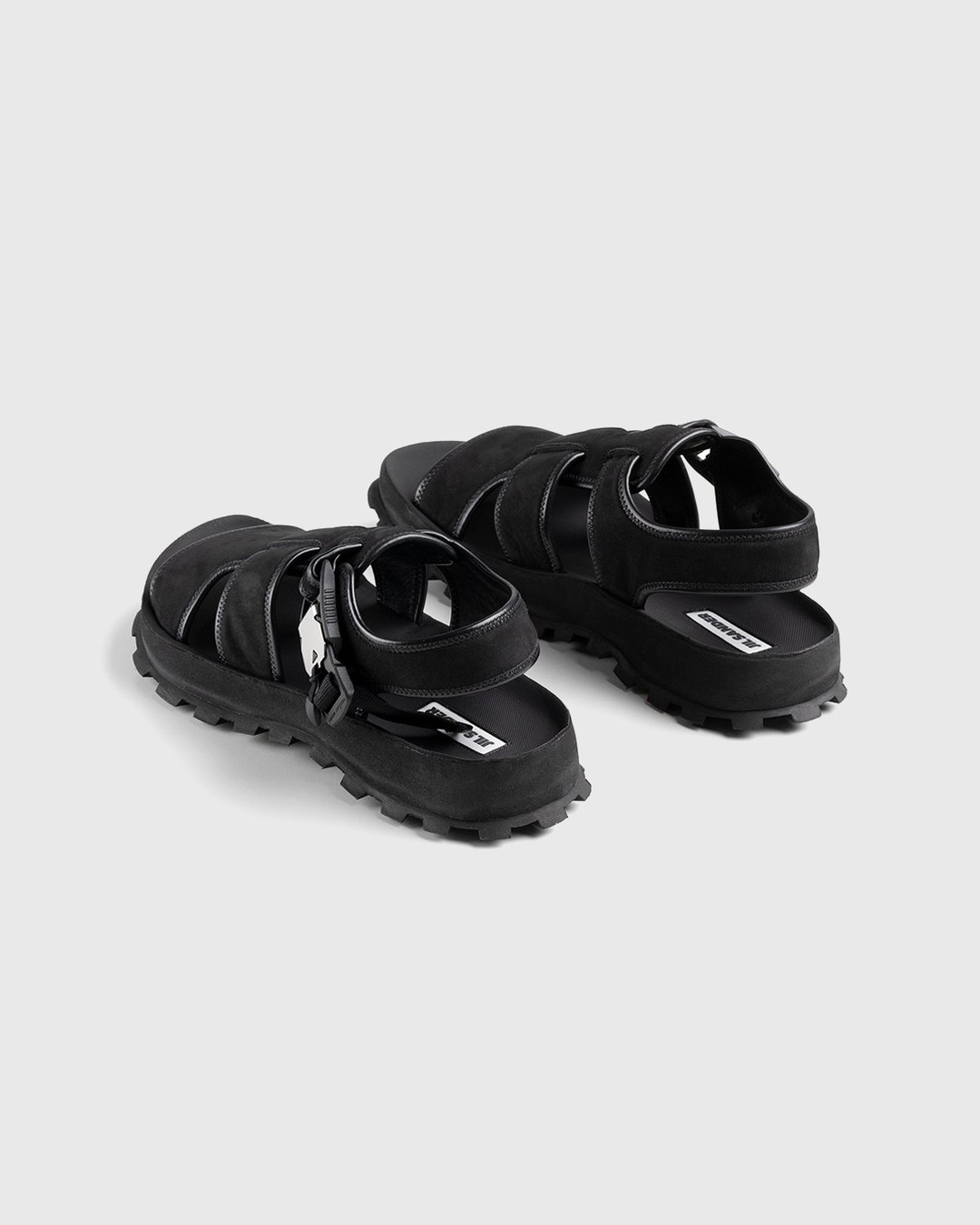 Jil Sander – Calfskin Leather Sandal Black - Sandals - Black - Image 3