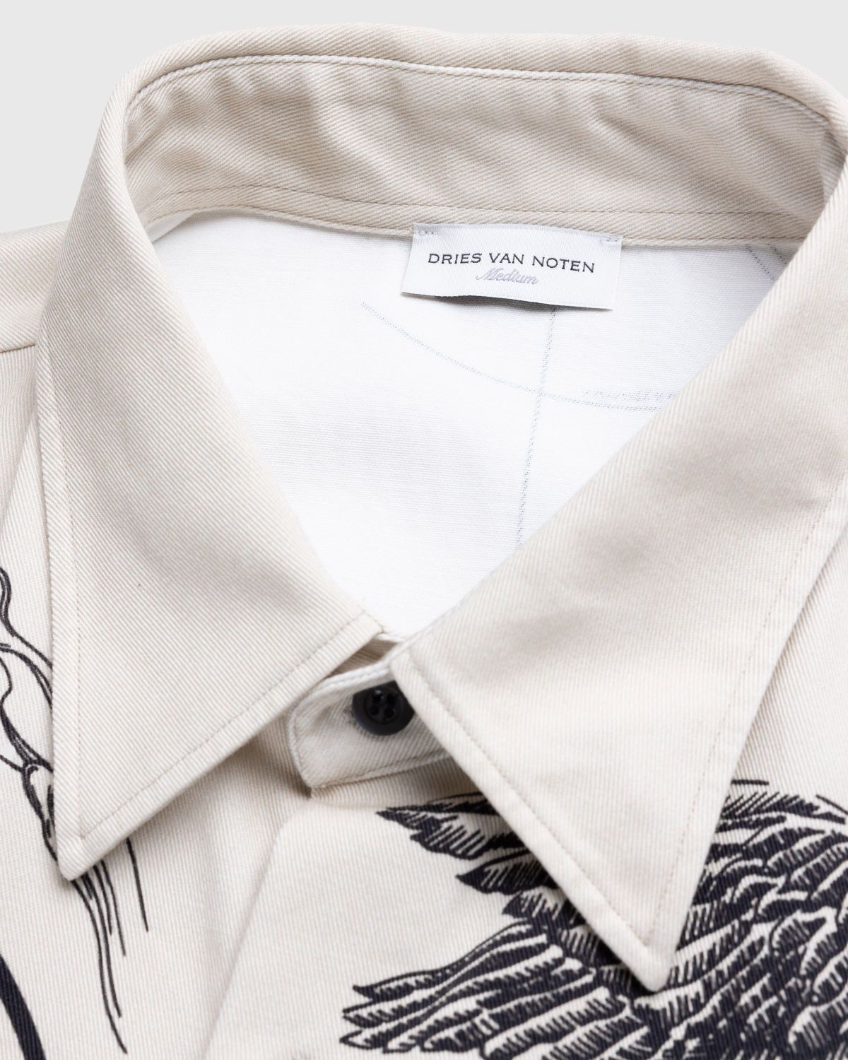 Dries van Noten – Cassidye Shirt Cement - Shirts - Grey - Image 6