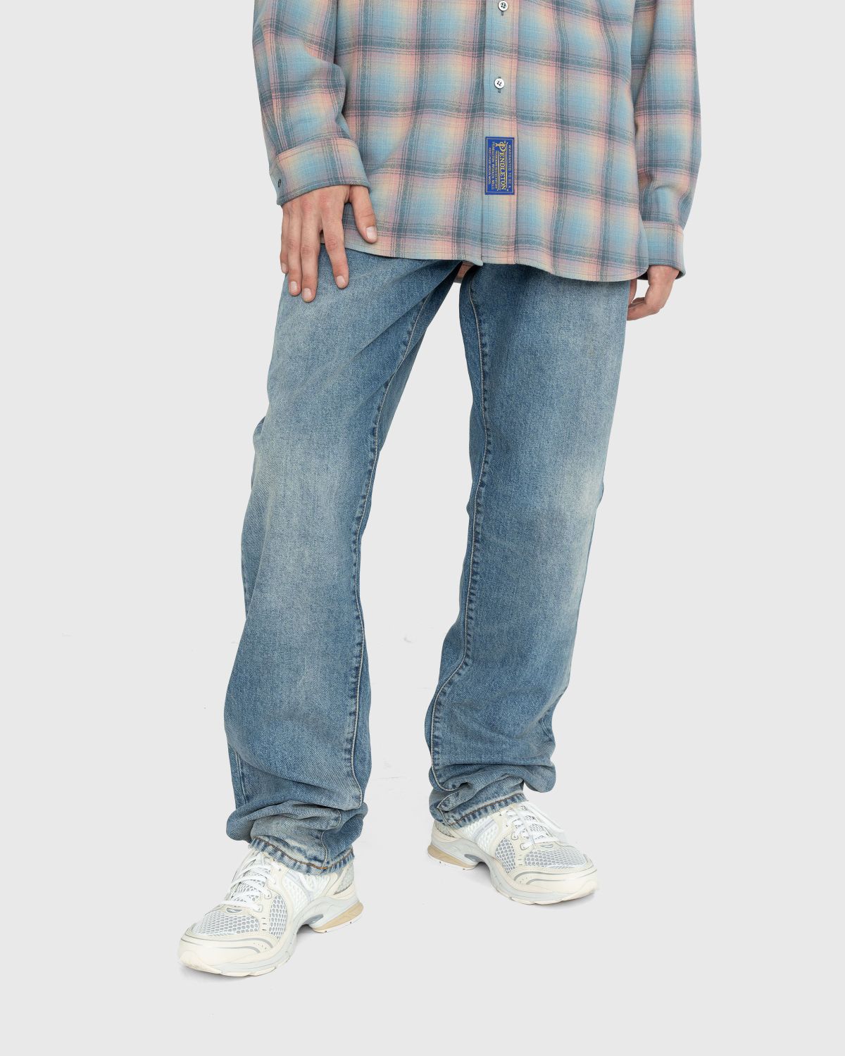 Maison Margiela – 5-Pocket Jeans Light Indigo - Pants - Purple - Image 2