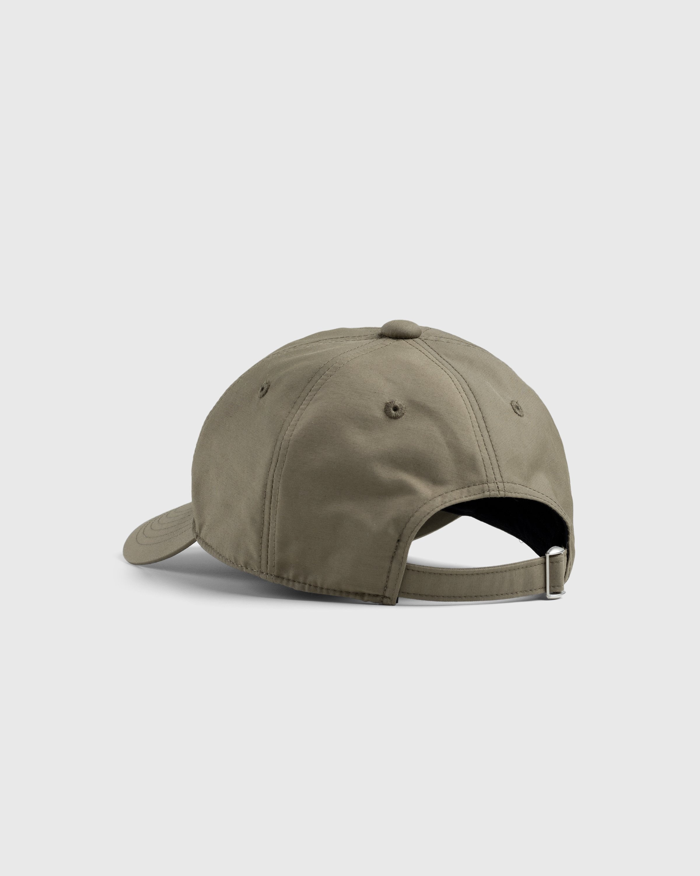 Highsnobiety – Brushed Nylon Logo Cap Olive - Hats - Green - Image 3