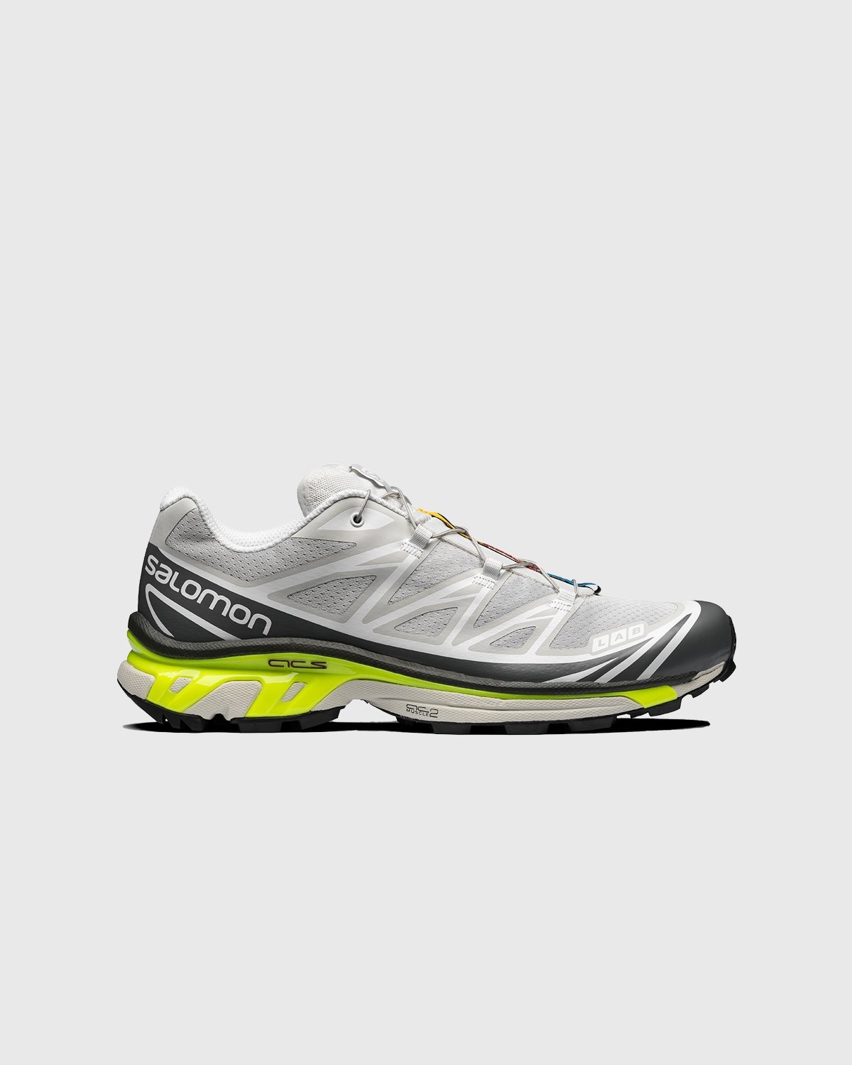 Salomon – XT-6 ADVANCED Lunar Rock/ Quiet Shade/ Safety Yellow - Sneakers - White - Image 1