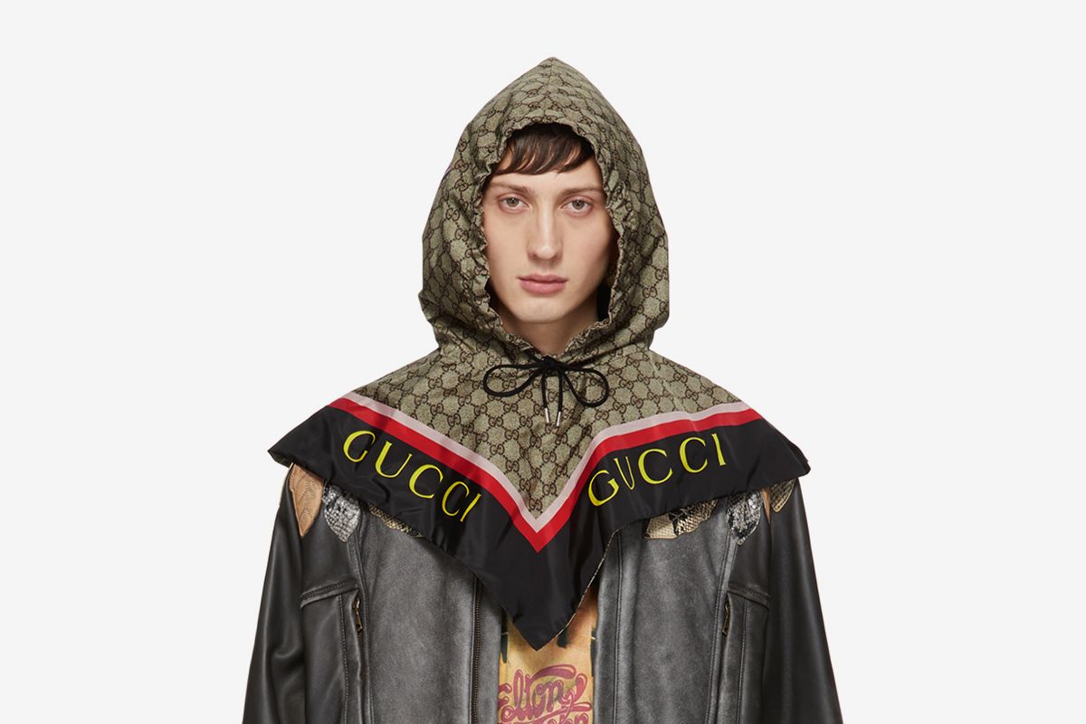 Gucci hood scarf hotsell