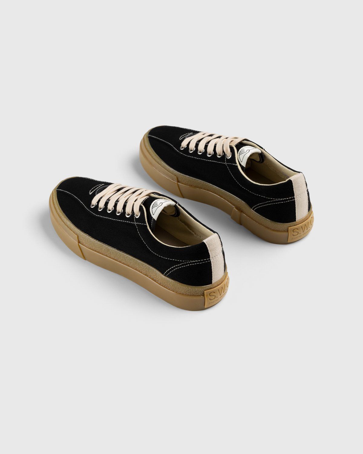 Stepney Workers Club – Dellow Canvas Black Gum - Sneakers - Black - Image 4