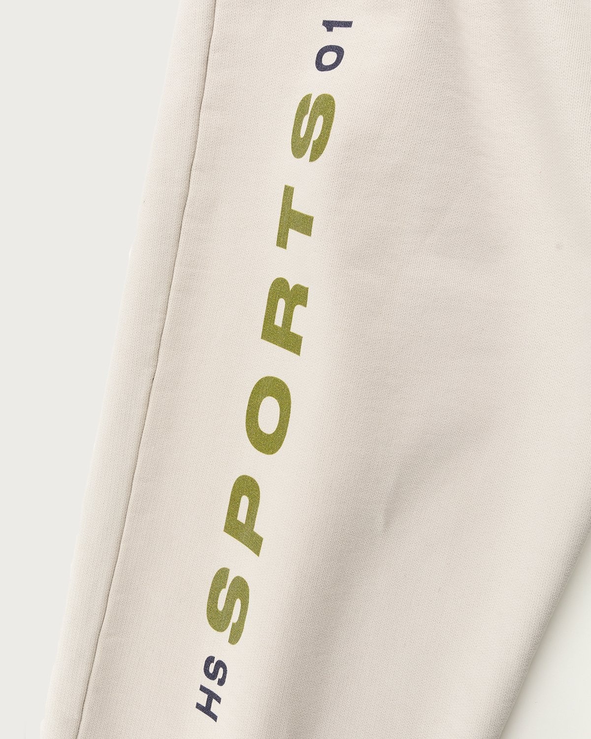 Highsnobiety – HS Sports Logo Sweatpants Eggshell - Pants - White - Image 6