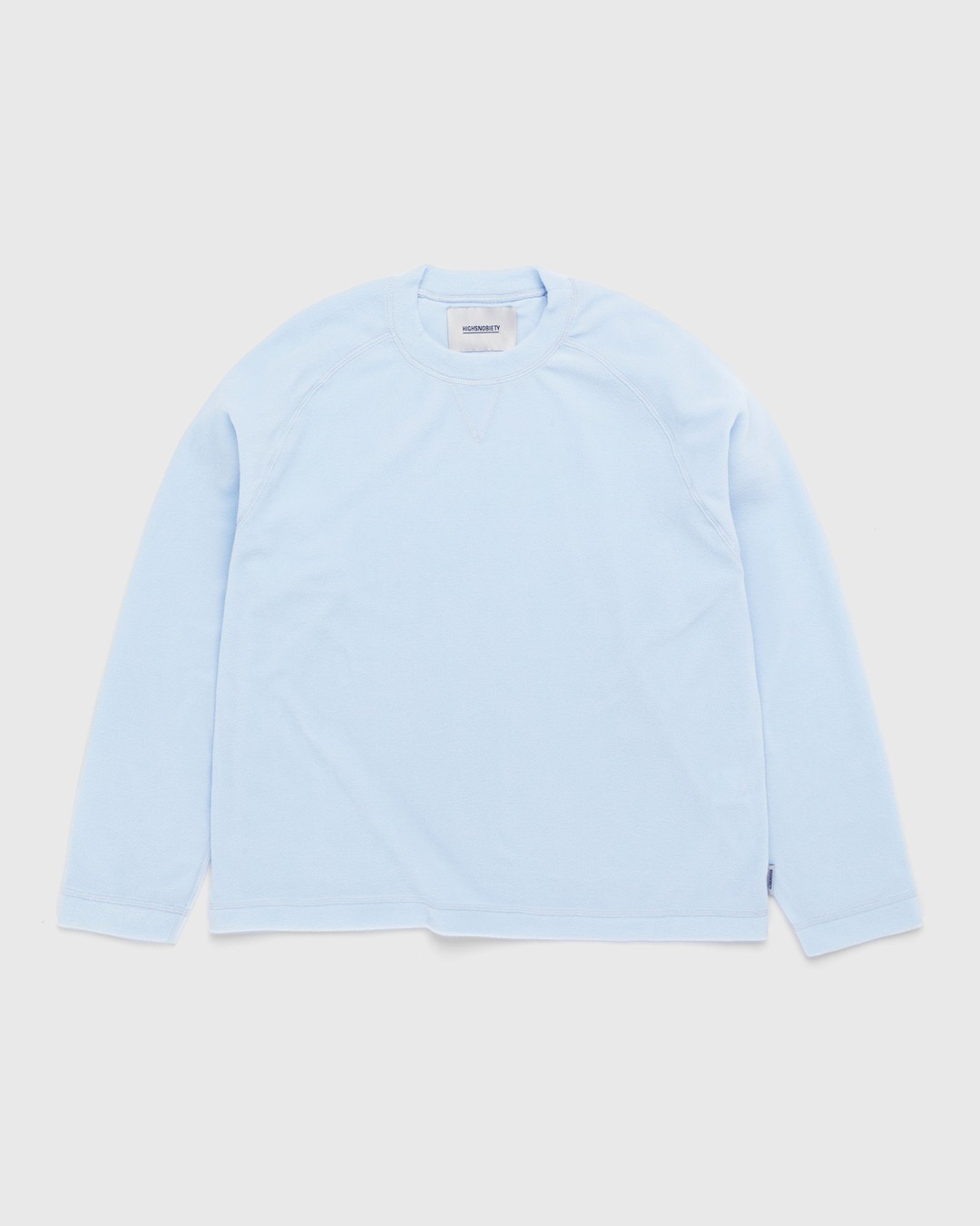 Highsnobiety – Polar Fleece Raglan Sweater Baby Blue - Fleece - Blue - Image 1