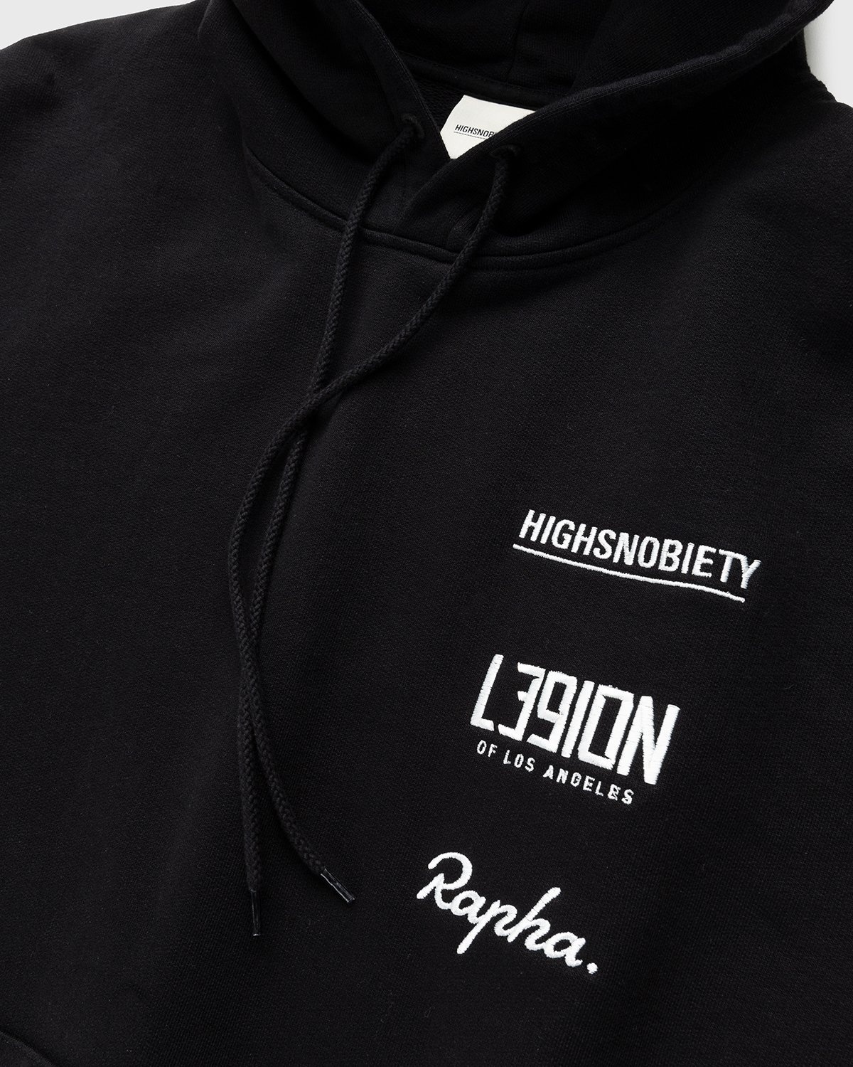Rapha x L39ION of LA x Highsnobiety – HS Sports Hoodie Black - Sweats - Black - Image 5