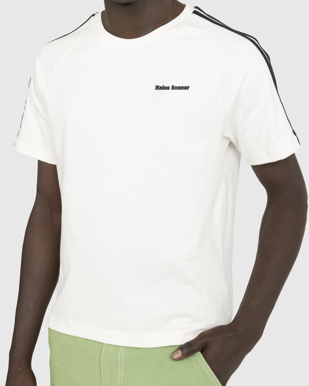 Adidas x Wales Bonner – Organic Cotton Tee Chalk White - T-shirts - White - Image 5