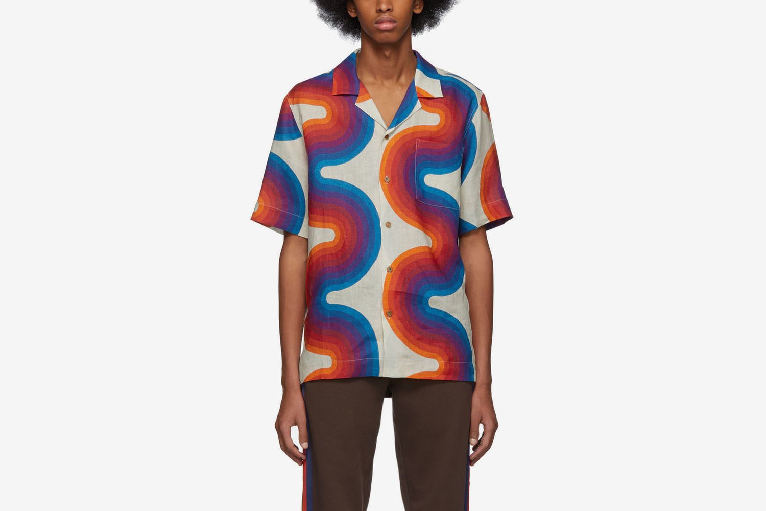 Off-White Verner Panton Edition Wave Carlton Bowling Shirt