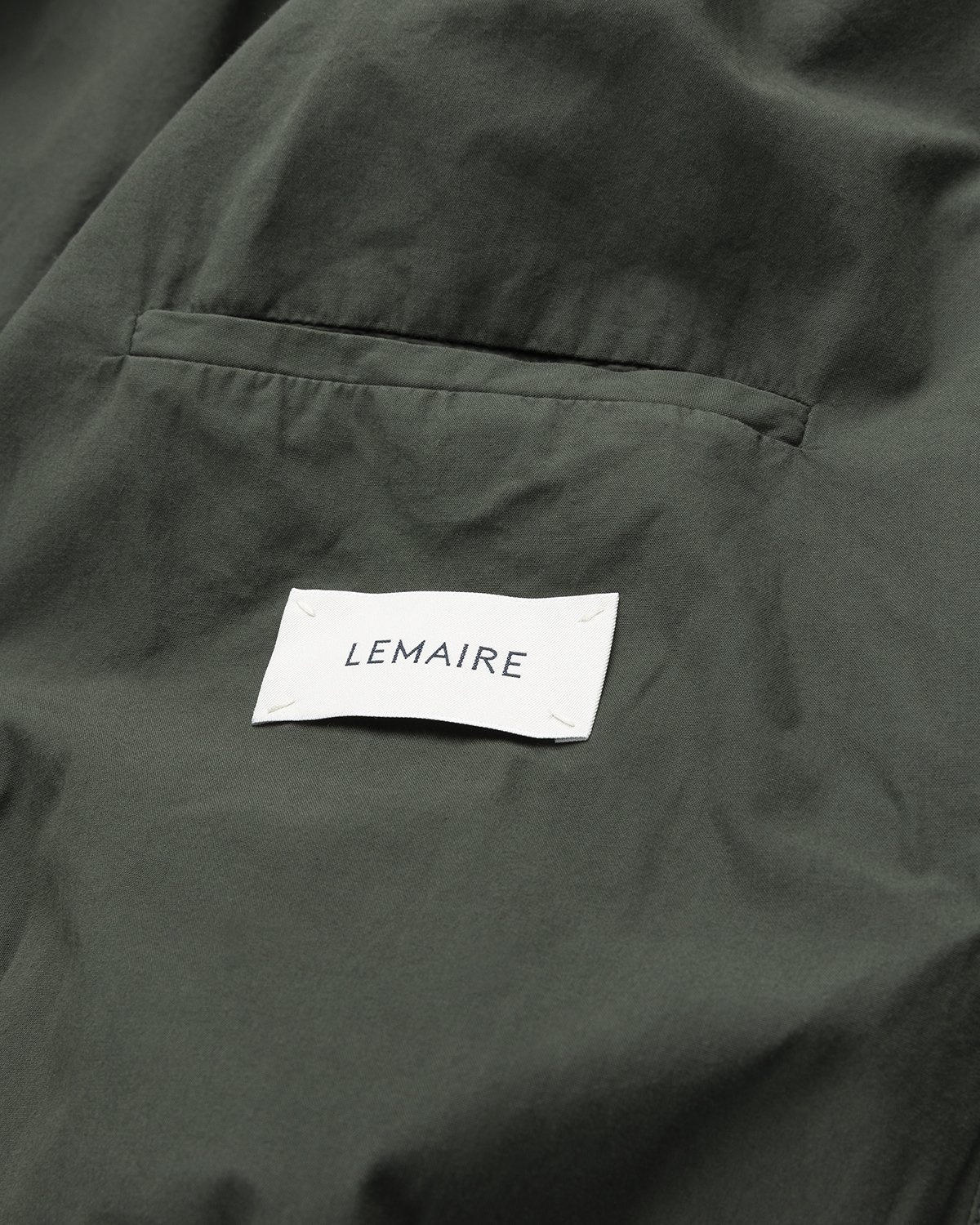 Lemaire – Water Repellent Storm Flap Coat Deep Forest - Trench Coats - Green - Image 5