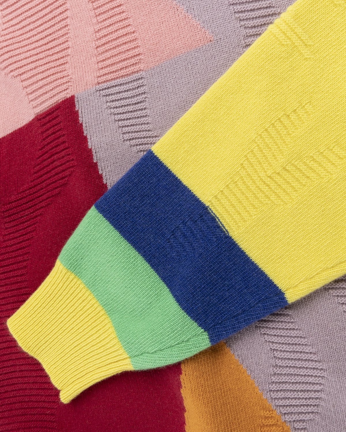 Honey Fucking Dijon x Eli Avaf – Textured Crewneck Knitted Sweater - Knitwear - Multi - Image 5