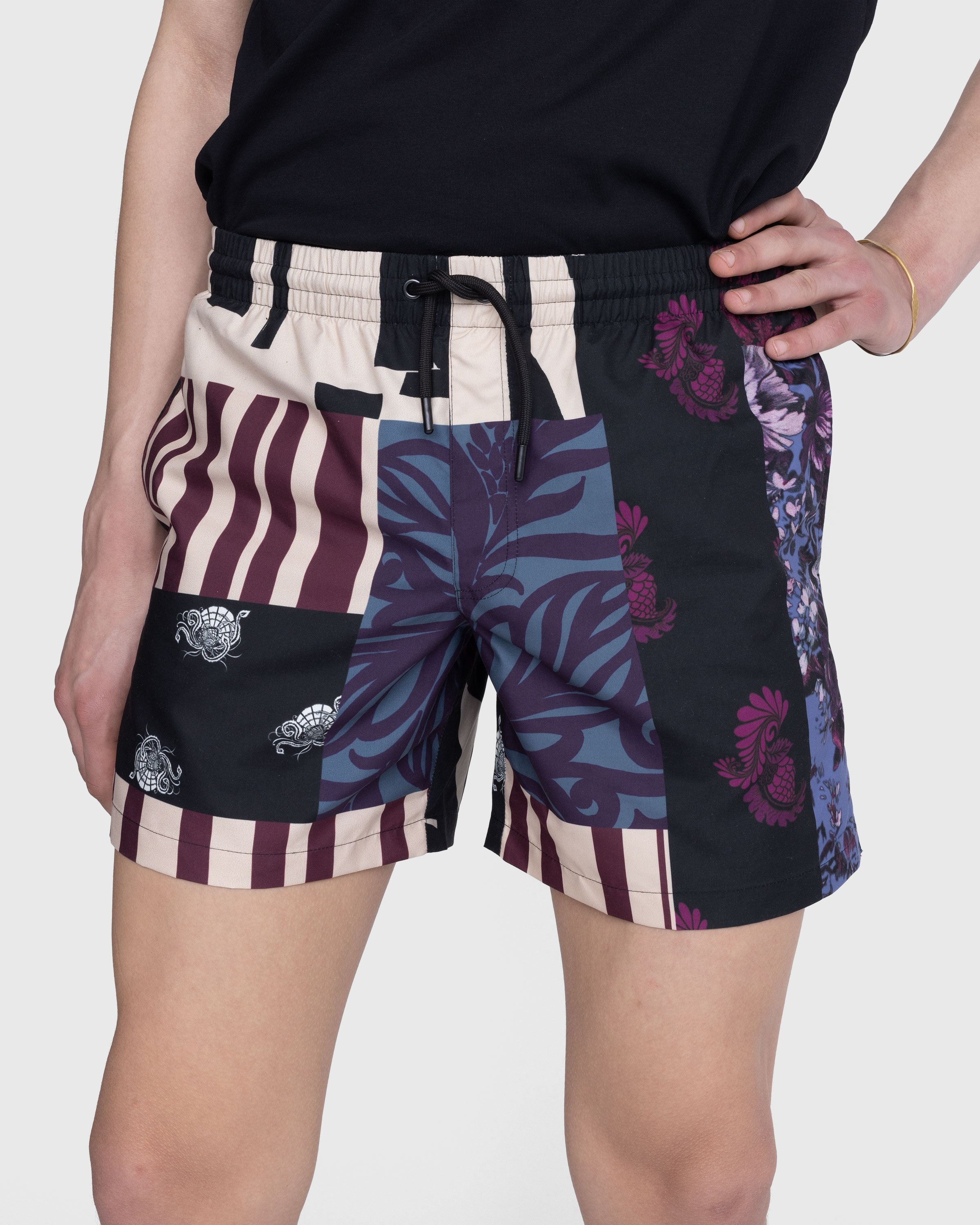 Dries van Noten – Phibbs Swim Shorts Dessin B - Swimwear - Red - Image 5