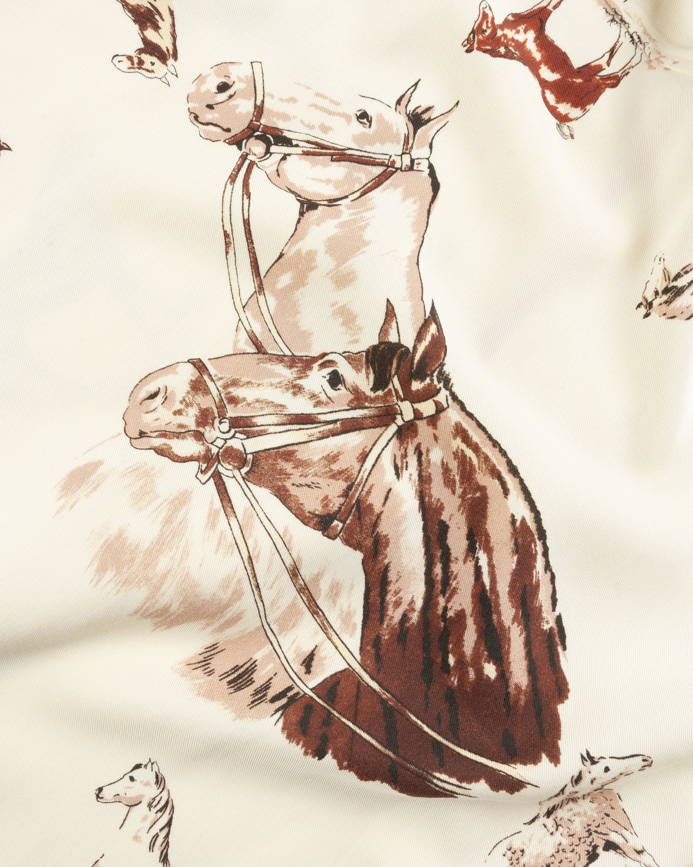Bode – Equine Short-Sleeve Shirt Cream/Multi - Shirts - Beige - Image 5
