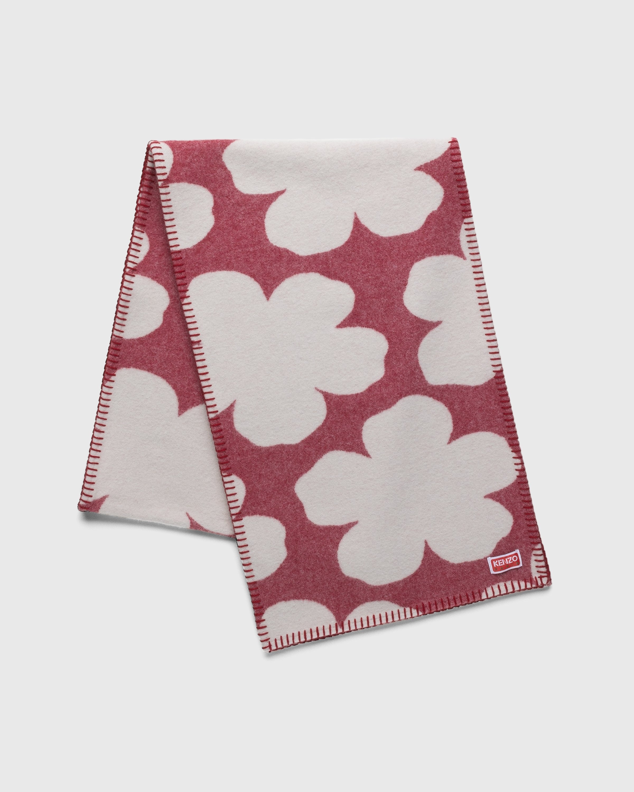 Kenzo – Flower Print Scarf Red - Scarves - Red - Image 2