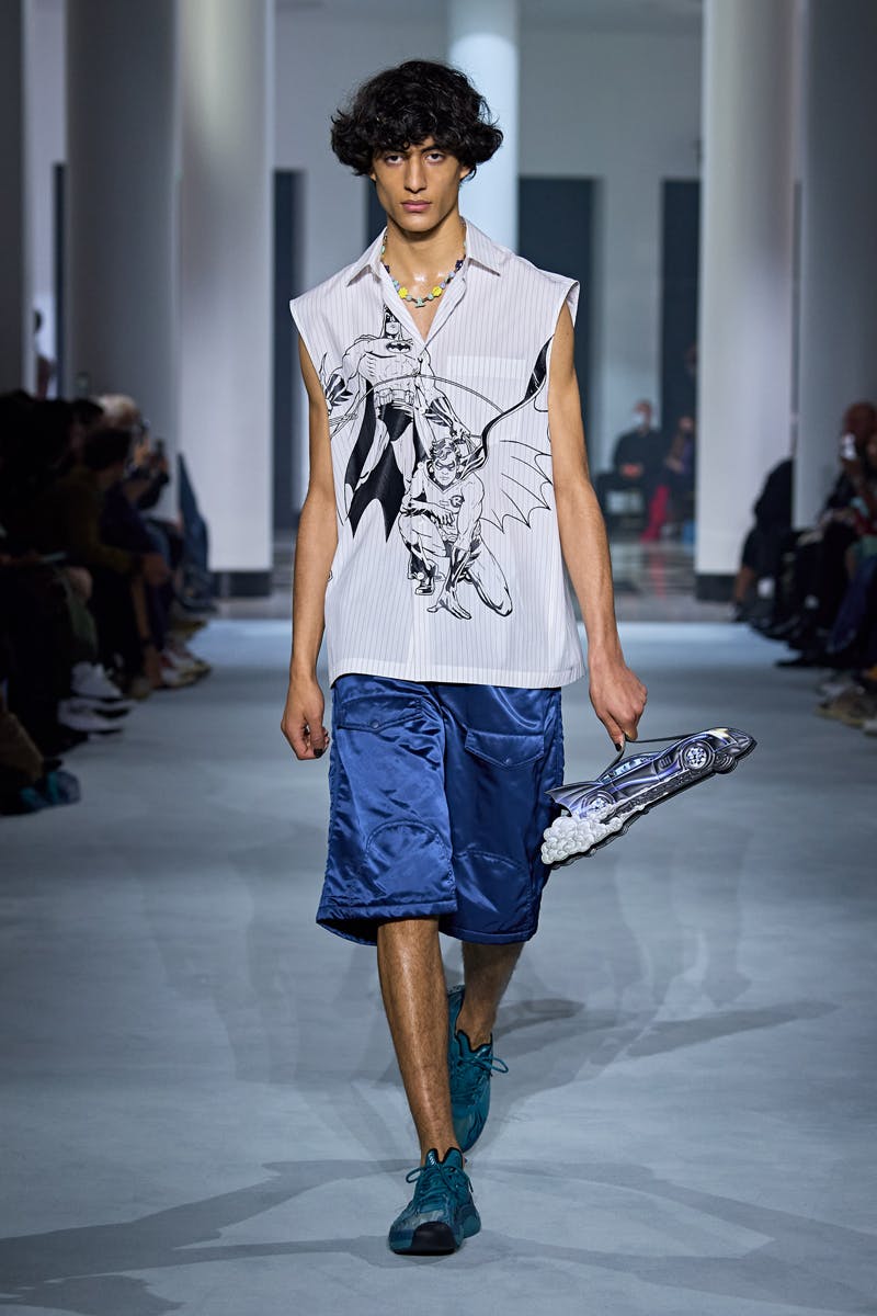 lanvin ss22 summer 2022 batman collab curb sneakers dc comics