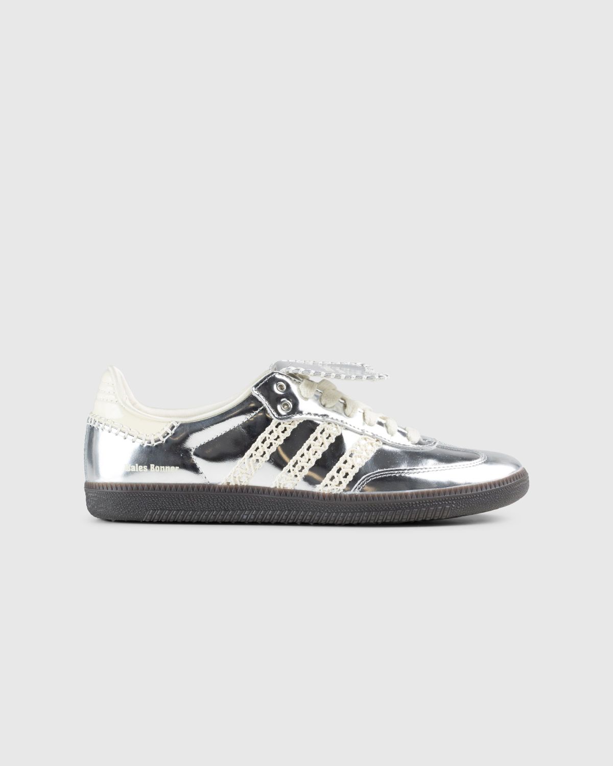metallic silver sneakers