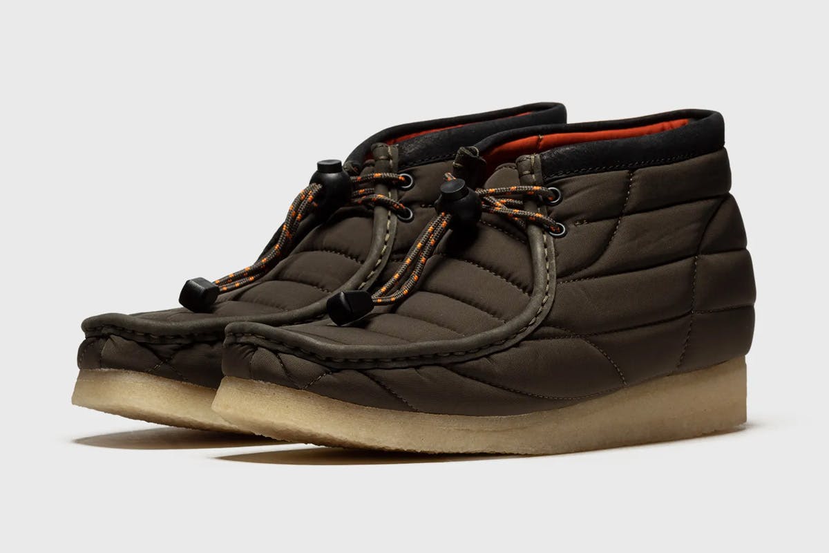 clarks wallabee quilted